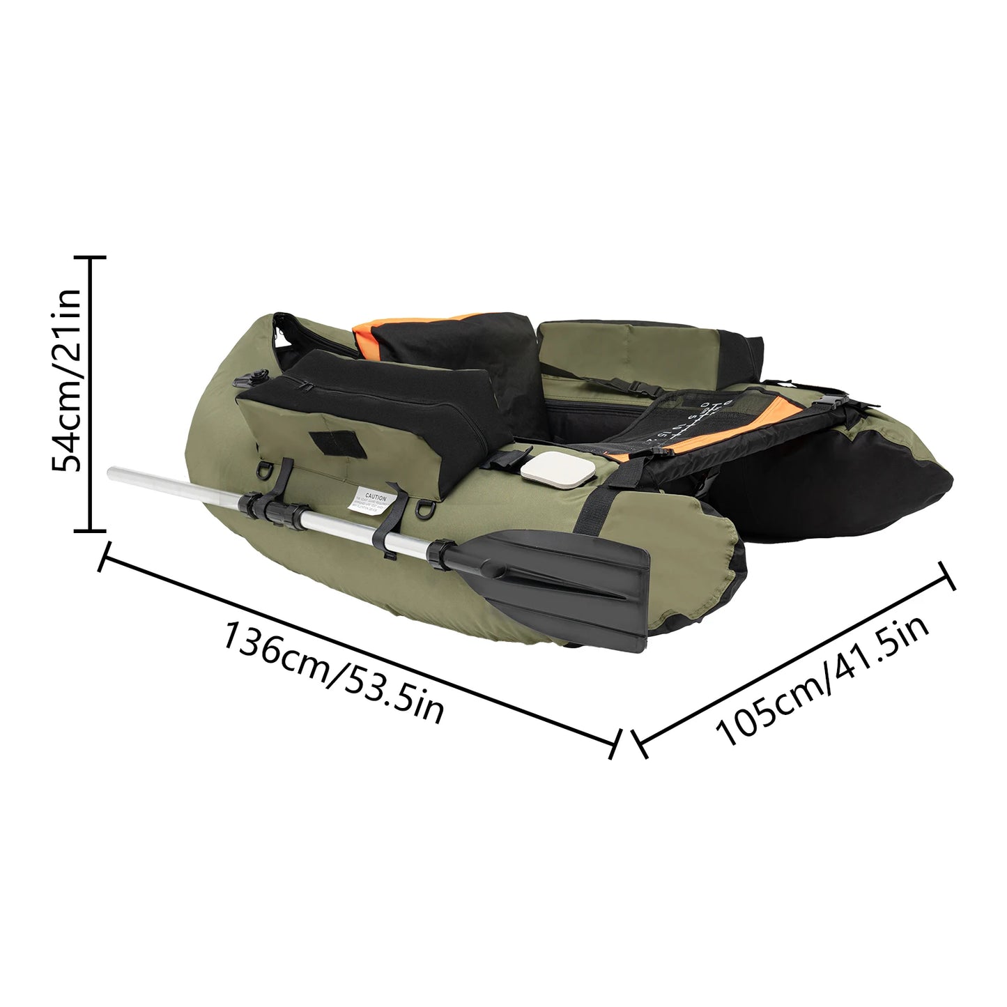 Fishing Boat, Inflatable Fishing Boat Used in Oceans, Lakes, Rivers for Fishing, Rafting, Exploring