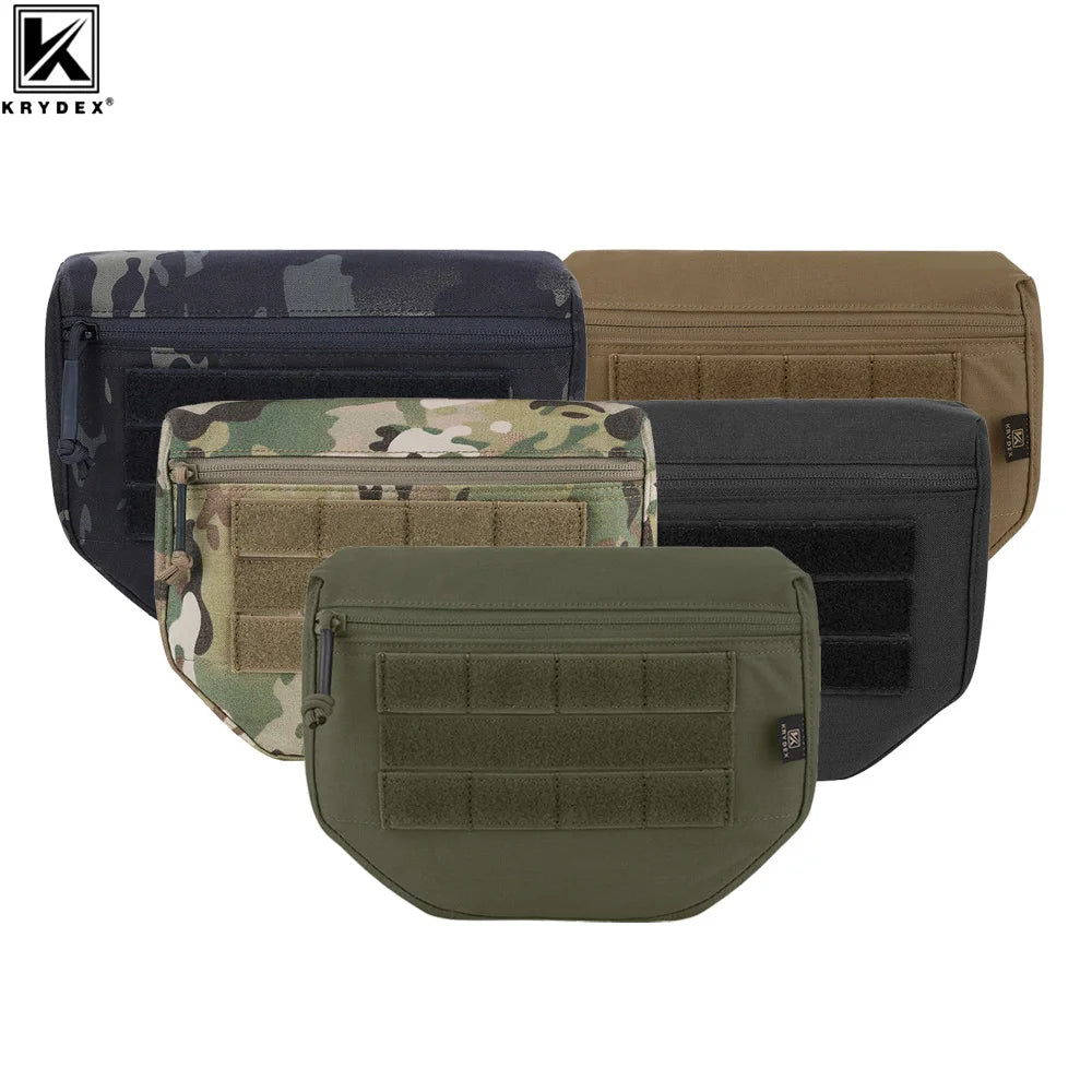 KRYDEX 500D Tactical Drop Dump Pouch Fanny Pack Organizer Bag Front Pocket for Plate Carriers