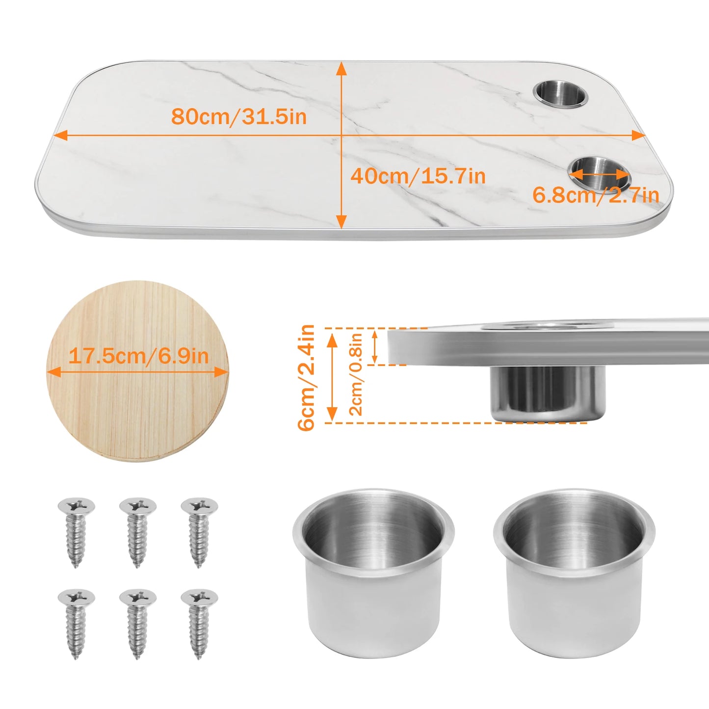 RV table leg design, wall-folding and 360° rotating high-quality aluminum alloy