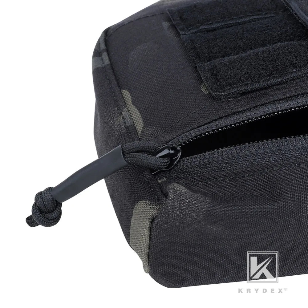 KRYDEX 500D Tactical Drop Dump Pouch Fanny Pack Organizer Bag Front Pocket for Plate Carriers
