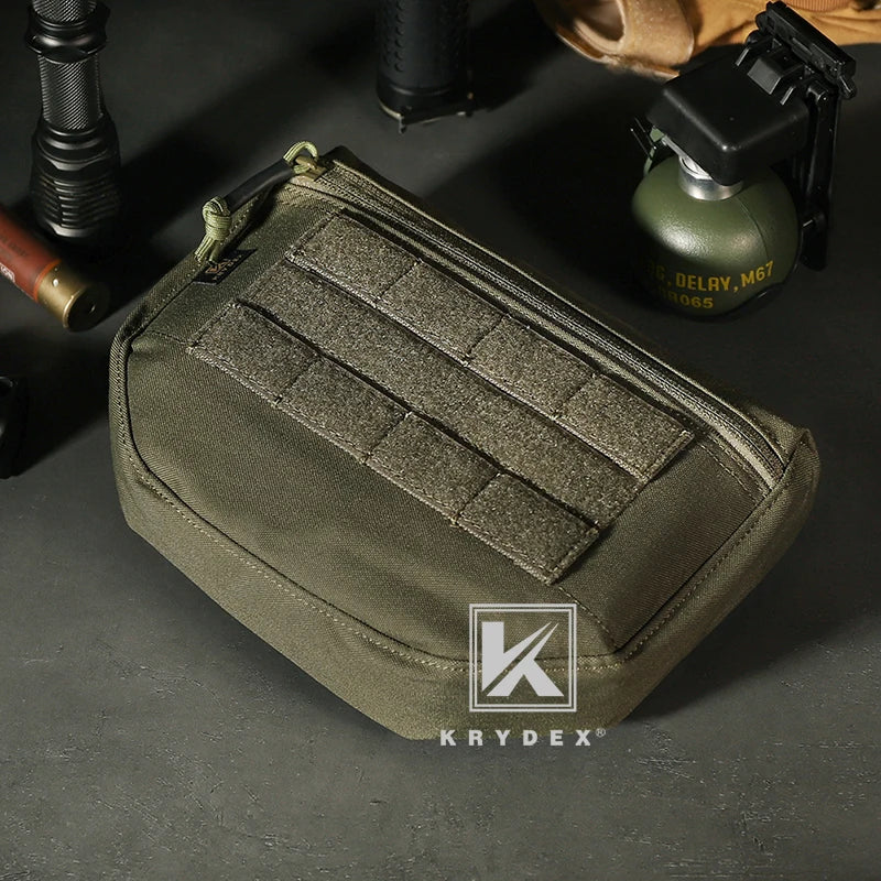 KRYDEX 500D Tactical Drop Dump Pouch Fanny Pack Organizer Bag Front Pocket for Plate Carriers