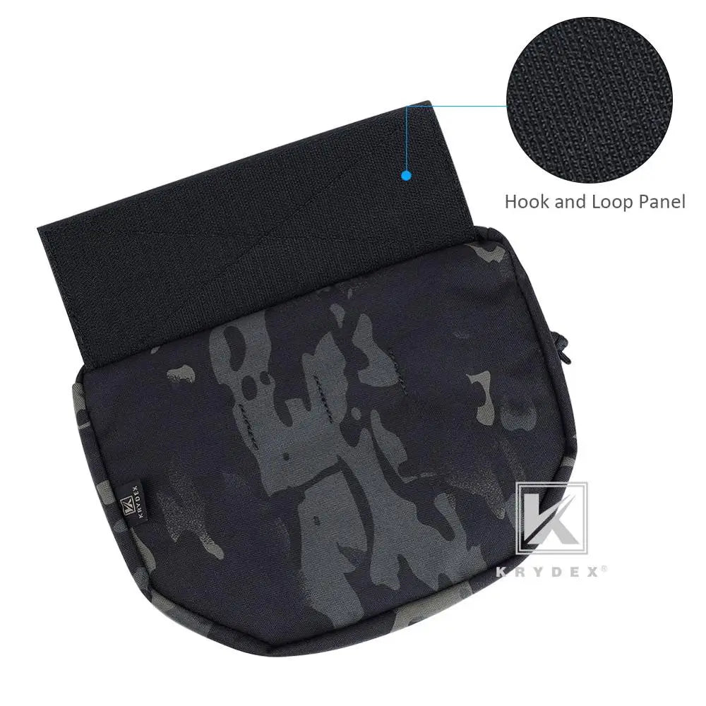 KRYDEX 500D Tactical Drop Dump Pouch Fanny Pack Organizer Bag Front Pocket for Plate Carriers