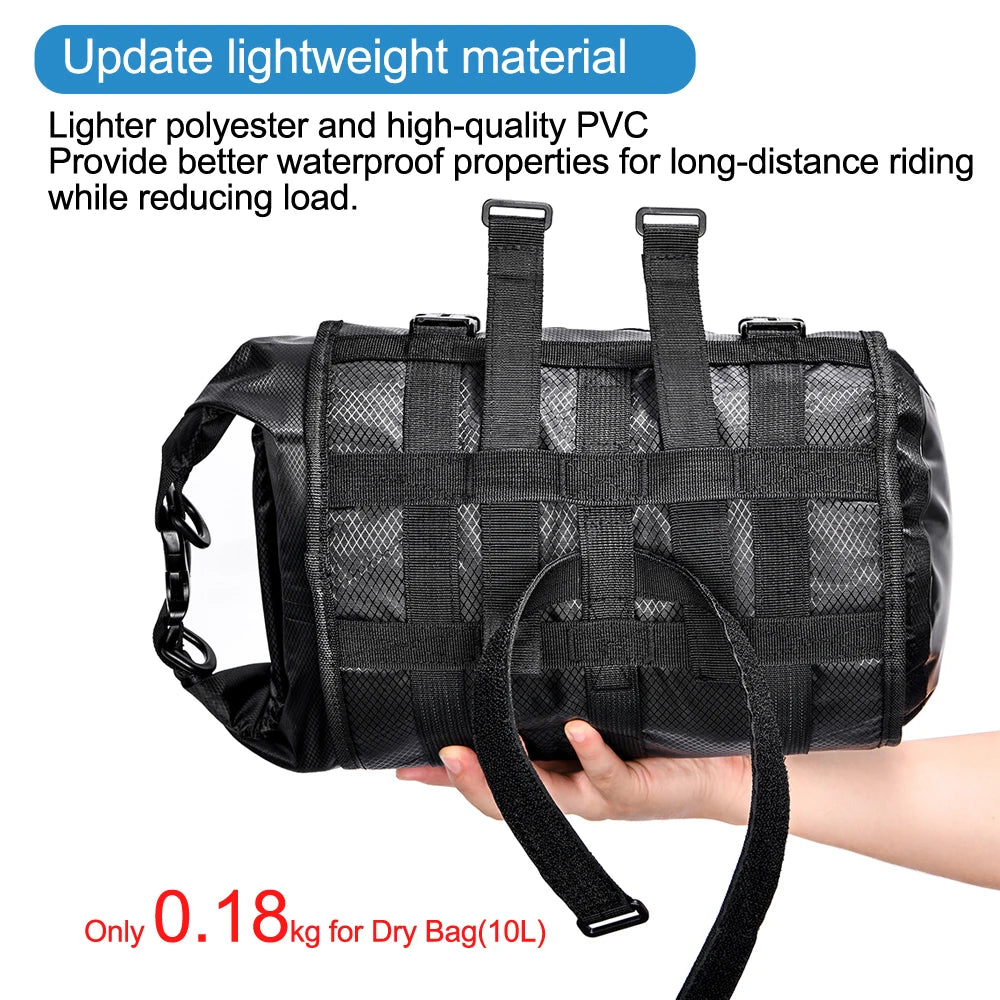 NEWBOLER Bicycle Bag Waterproof Bikepacking Handlebar Bag 20L MTB Road Cycling Frame Trunk