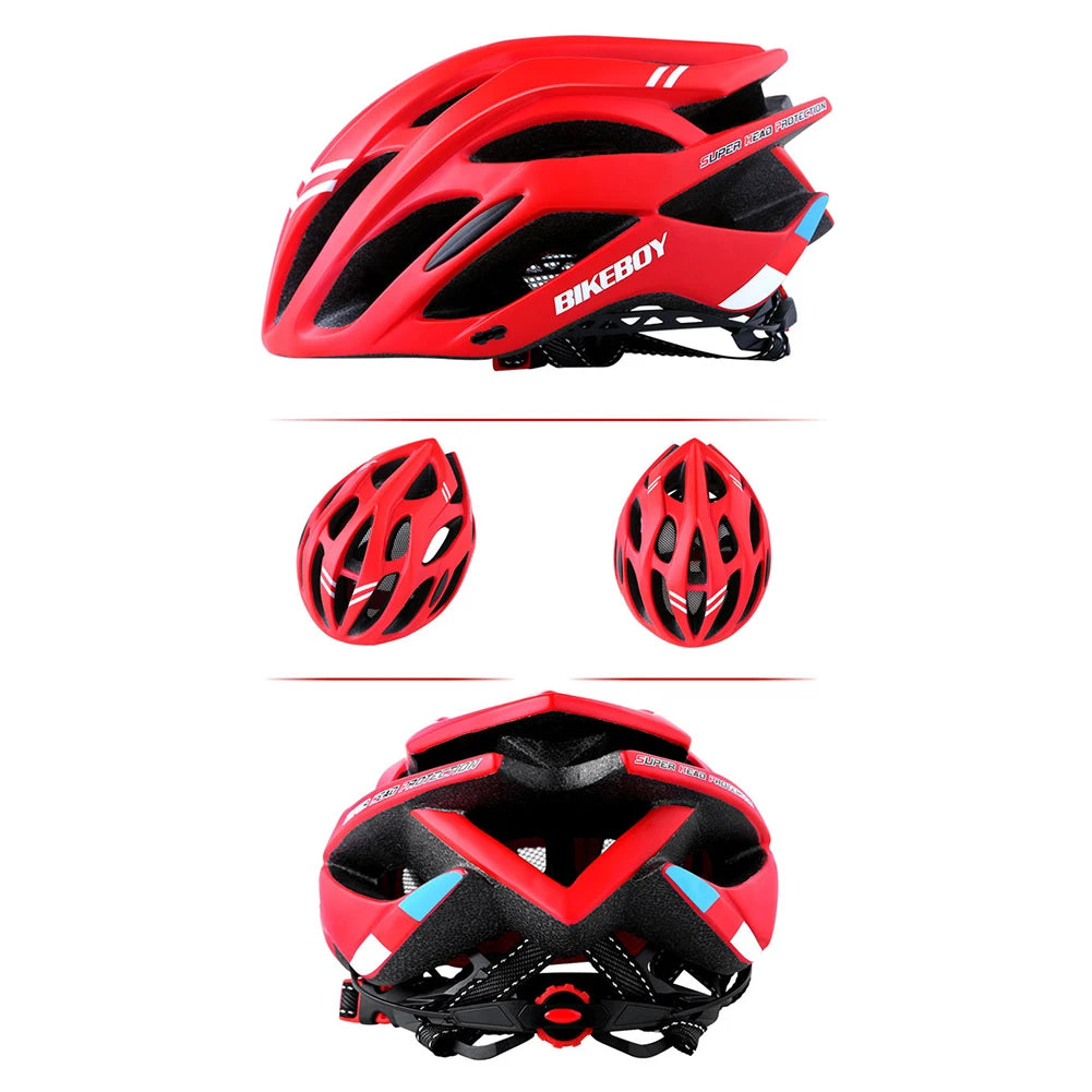Bikeboy MTB Bike Helmet for Men and Women Adjustable Mountain Road Cycling Safety Cap with Soft Pad Accessories