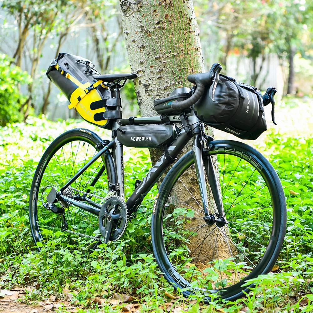 NEWBOLER Bicycle Bag Waterproof Bikepacking Handlebar Bag 20L MTB Road Cycling Frame Trunk