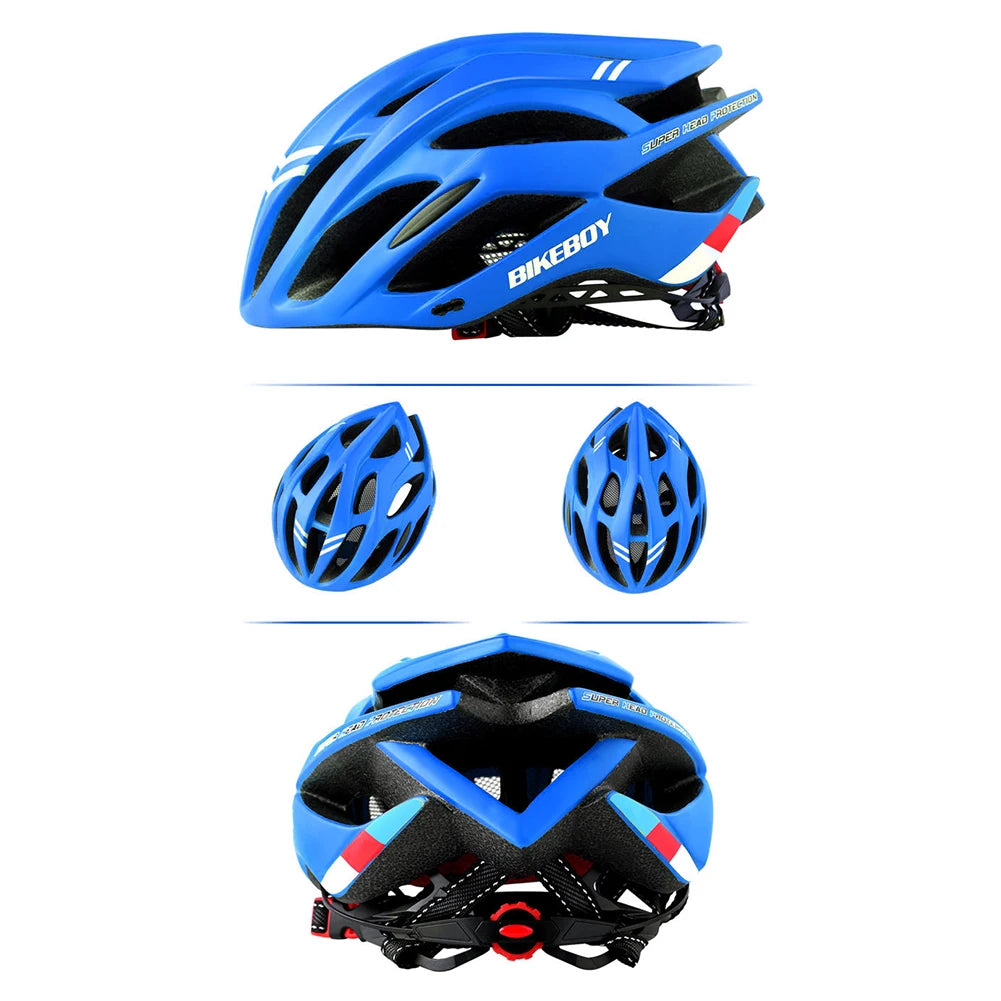 Bikeboy MTB Bike Helmet for Men and Women Adjustable Mountain Road Cycling Safety Cap with Soft Pad Accessories