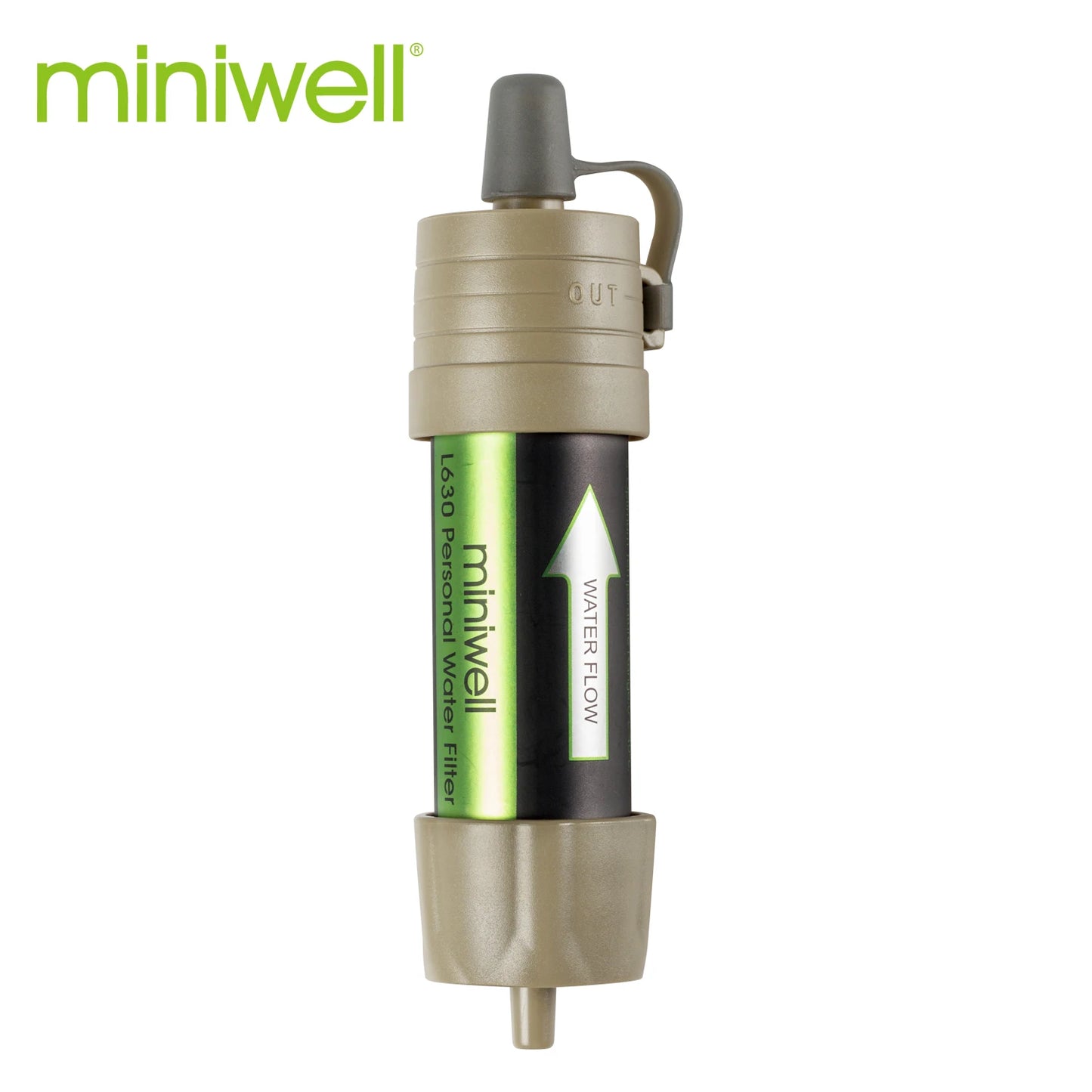 Miniwell L630 personal camping straw water filter survival equipment for drinking water