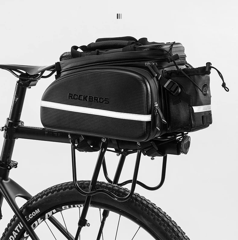 ROCKBROS Bicycle Seat Bags Cycling Rear Backpack Trunk MTB Cycle Travel Bag Large Capacity Outdoors Sport Bike Pannier
