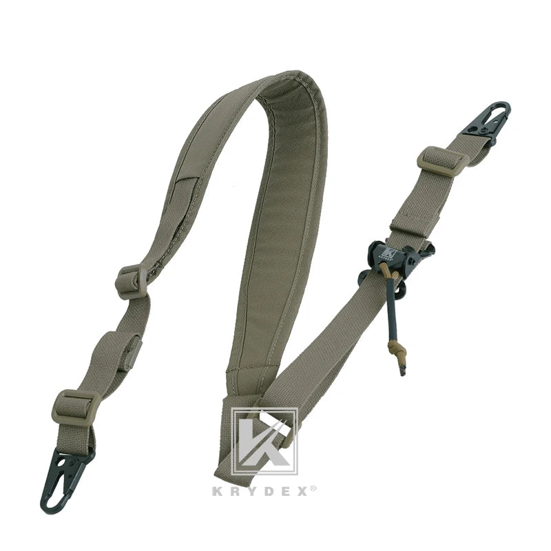 KRYDEX Tactical Sling Modular Gun Strap Slingster Removable 2 Point 1 Point 2.25" Padded Sling Shooting Hunting Accessories