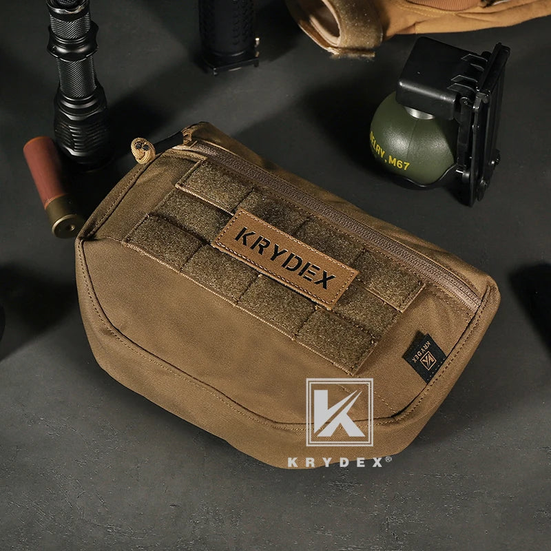 KRYDEX 500D Tactical Drop Dump Pouch Fanny Pack Organizer Bag Front Pocket for Plate Carriers