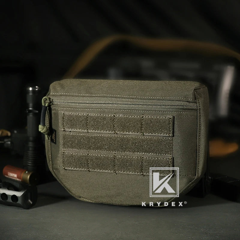 KRYDEX 500D Tactical Drop Dump Pouch Fanny Pack Organizer Bag Front Pocket for Plate Carriers
