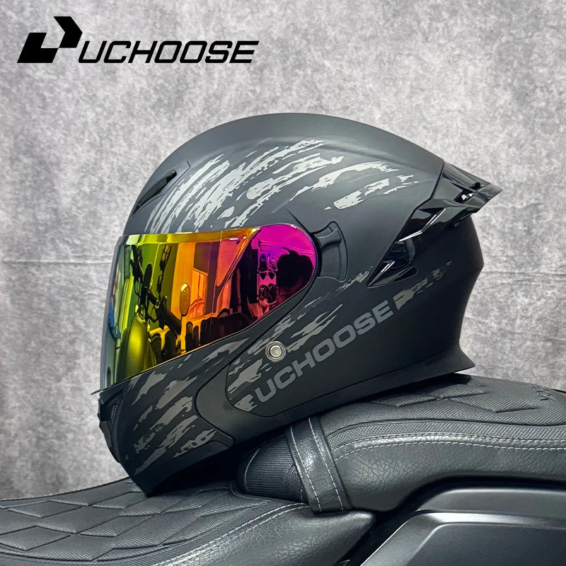 High Quality DOT Motorcycle Helmet Four Seasons Motocross Racing Modular Flip Up Casco Moto Unisex Off Road Helmet