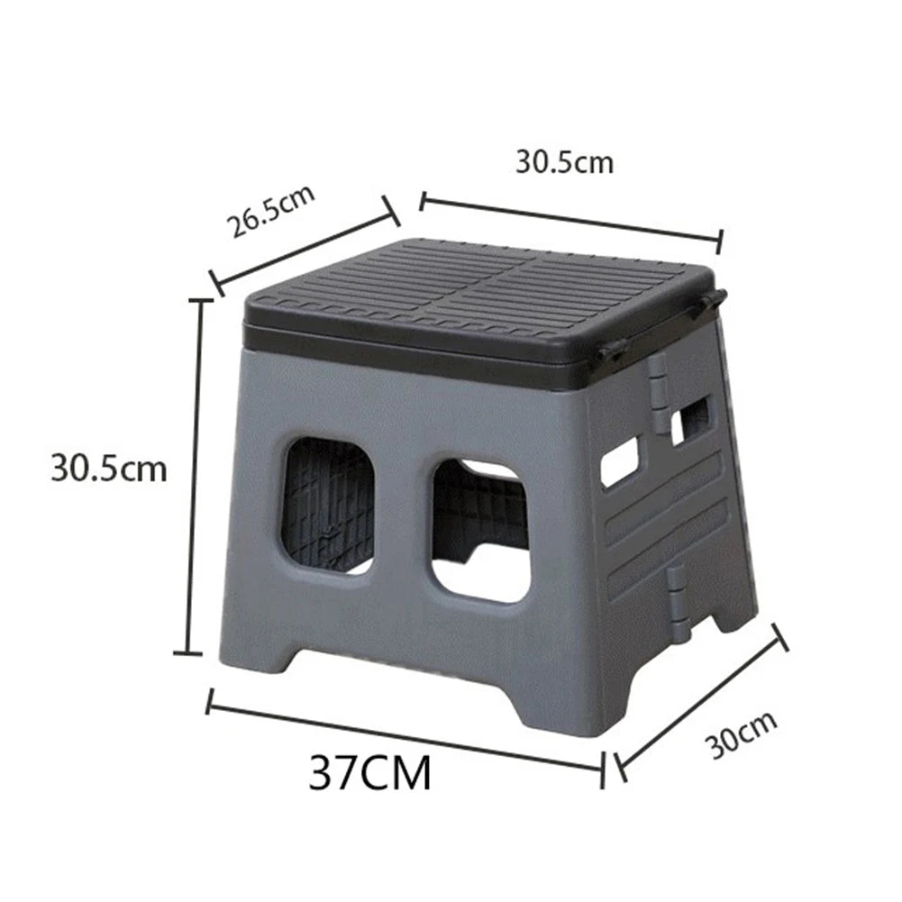 Portable Camping Toilet with Lid Foldable Outdoor Camp Toilet Multifunctional Folding Truck Toilet for Emergencies