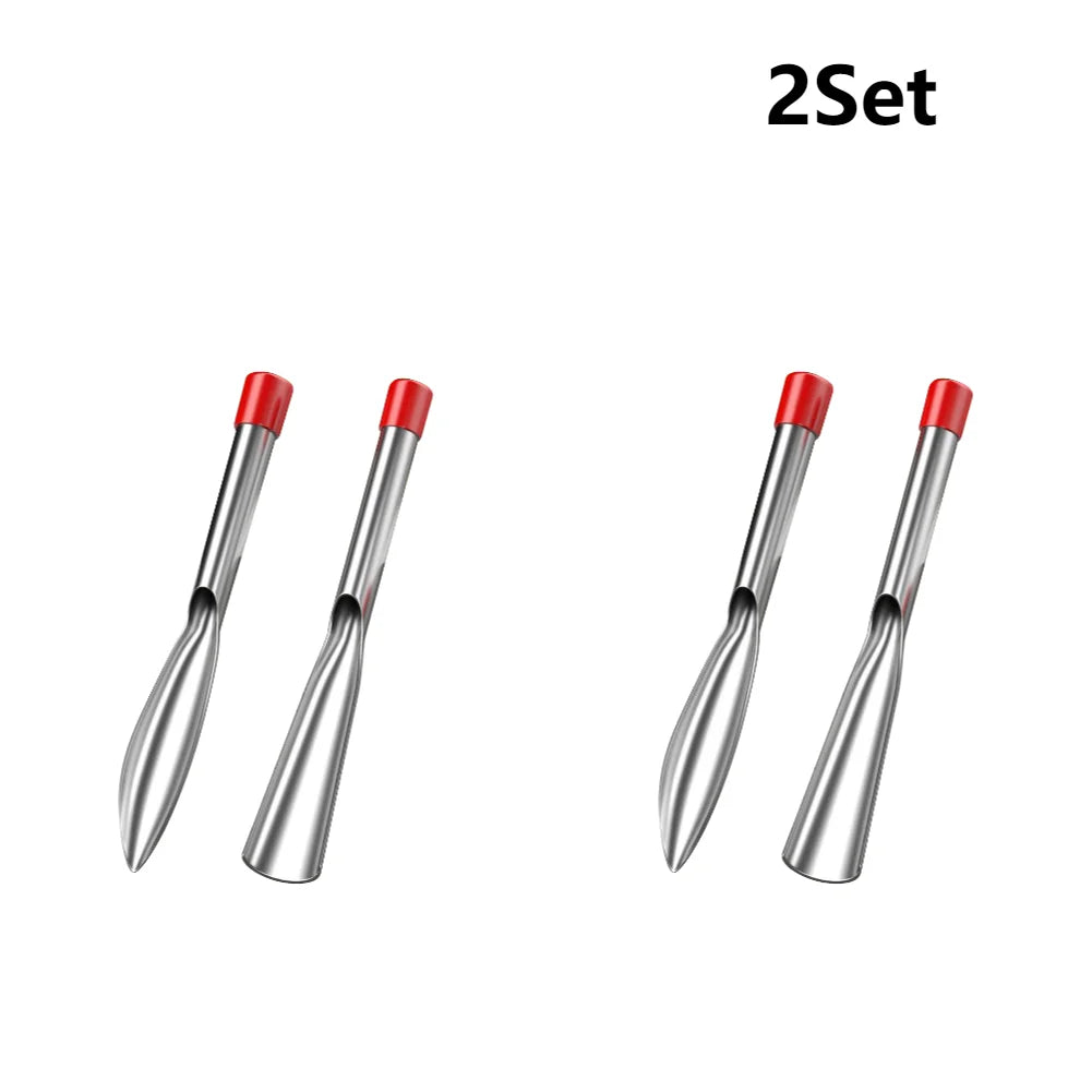 2 Pcs Gardening Tool Set Transplanting Small Shovel Stainless Steel Spade Shovel Rake