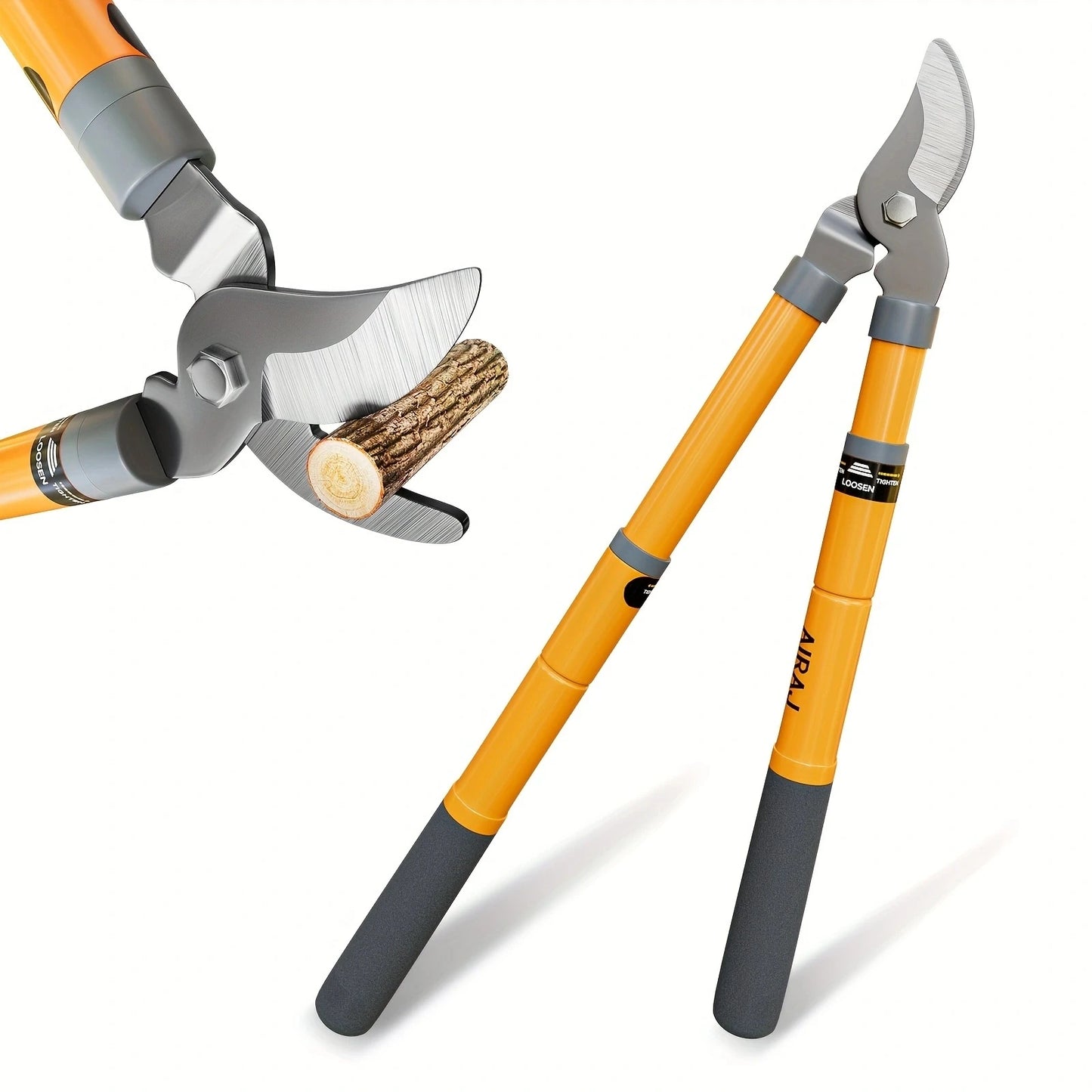 Hedge Shears, Pruning Shears with Telescopic Handles,Extendable Heavy-Duty Branch Cutters