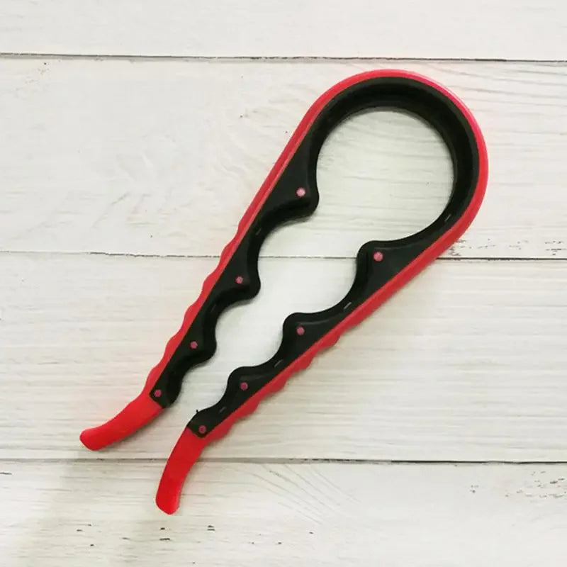4 In 1 Lid Jar Opener Handy Screw Cap Openers Multi Purpose Can Non-slip Bottle Lid Grip Wrench Bottle Kitchen Gadgets