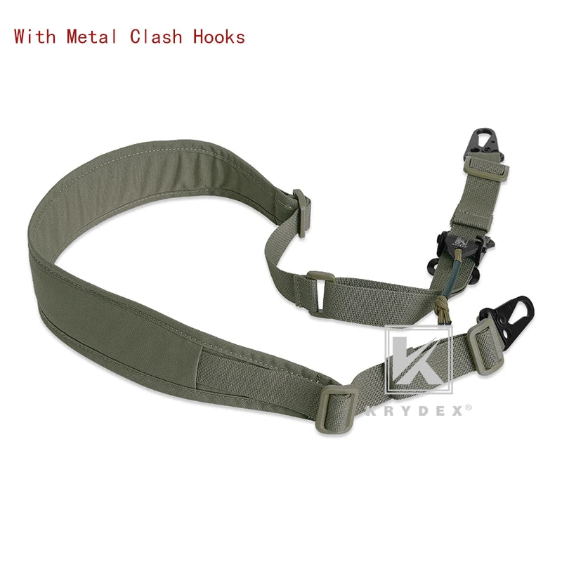 KRYDEX Tactical Sling Modular Gun Strap Slingster Removable 2 Point 1 Point 2.25" Padded Sling Shooting Hunting Accessories
