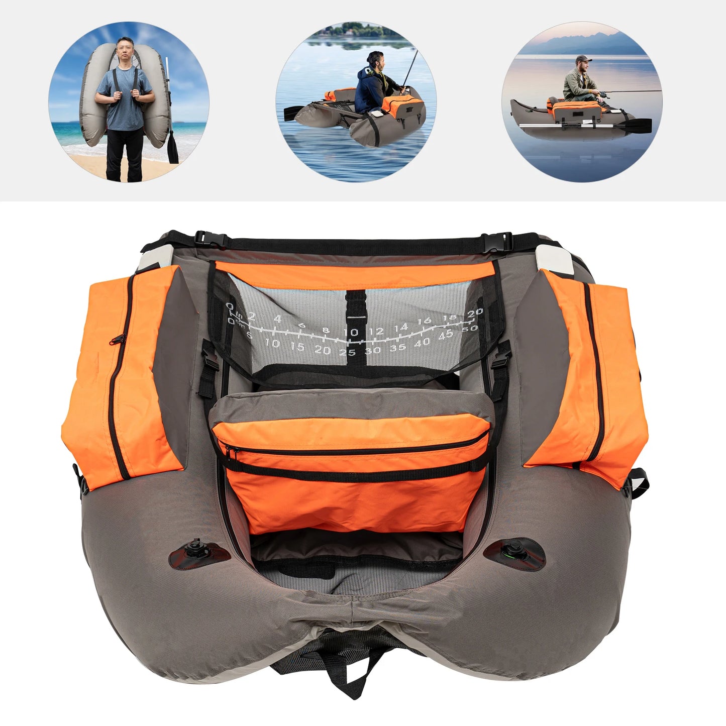 Fishing Boat Outdoor Fishing Boat Inflatable Fishing Boat Breathable Waterproof and Tear-Resistant