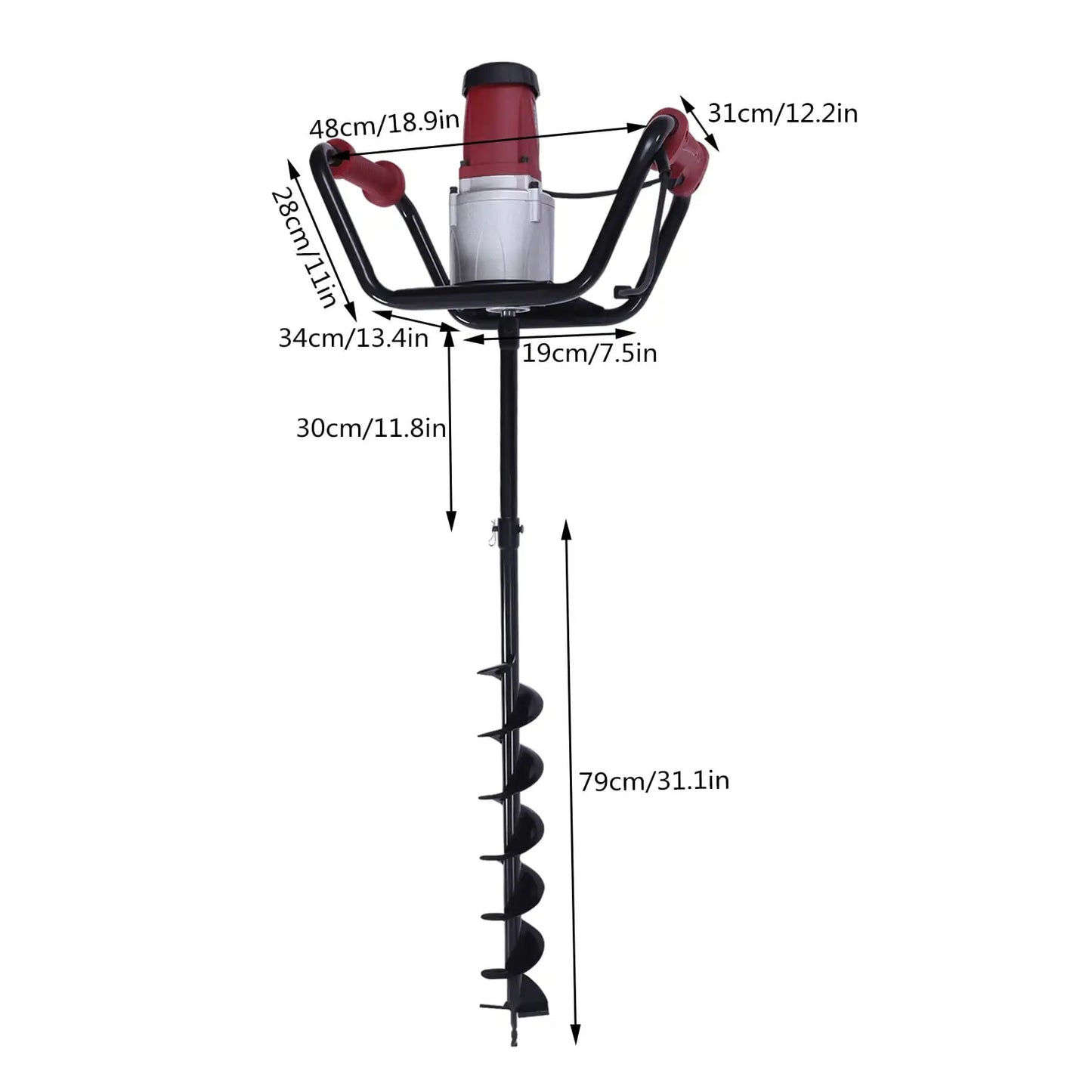 1500W Electric Post Hole Digger Earth Auger Digging Machine