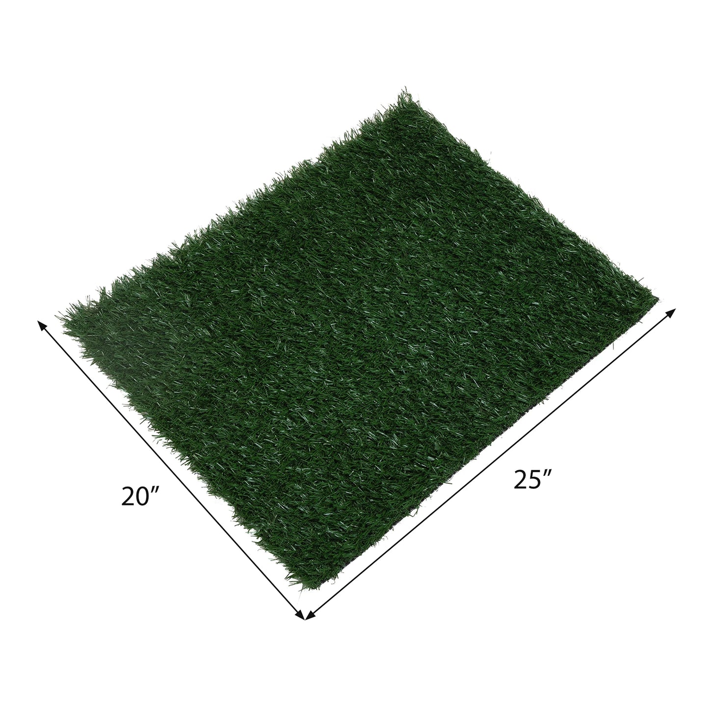 2PCS Realistic Artificial Grass Rug for Pet Potty Training, Synthetic Dog Pee Grass Turf