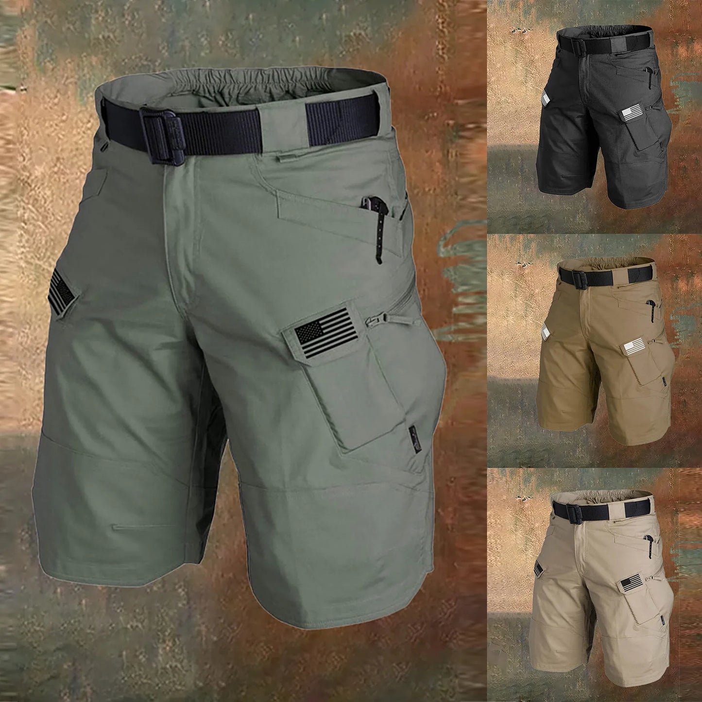 Shorts Men Urban Military Waterproof Cargo Tactical Shorts Male Outdoor Camo Breathable Quick Dry Pants Summer Casual Shorts