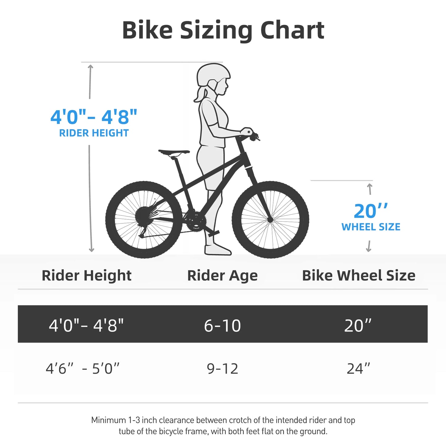 JOYSTAR 20 24 Inch Kids Bike for Boys Girls Ages 7-12 Years Mountain Bike