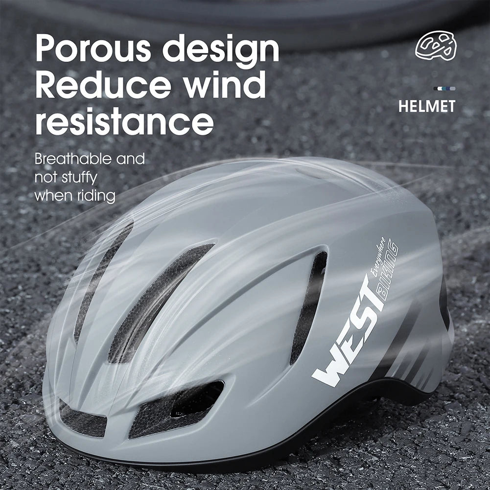 Bike Helmet Aerodynamic Safety Helmets Adjustable Integrally-Molded Bicycle Helmet Breathable 14 Vents for Cycling Accessories