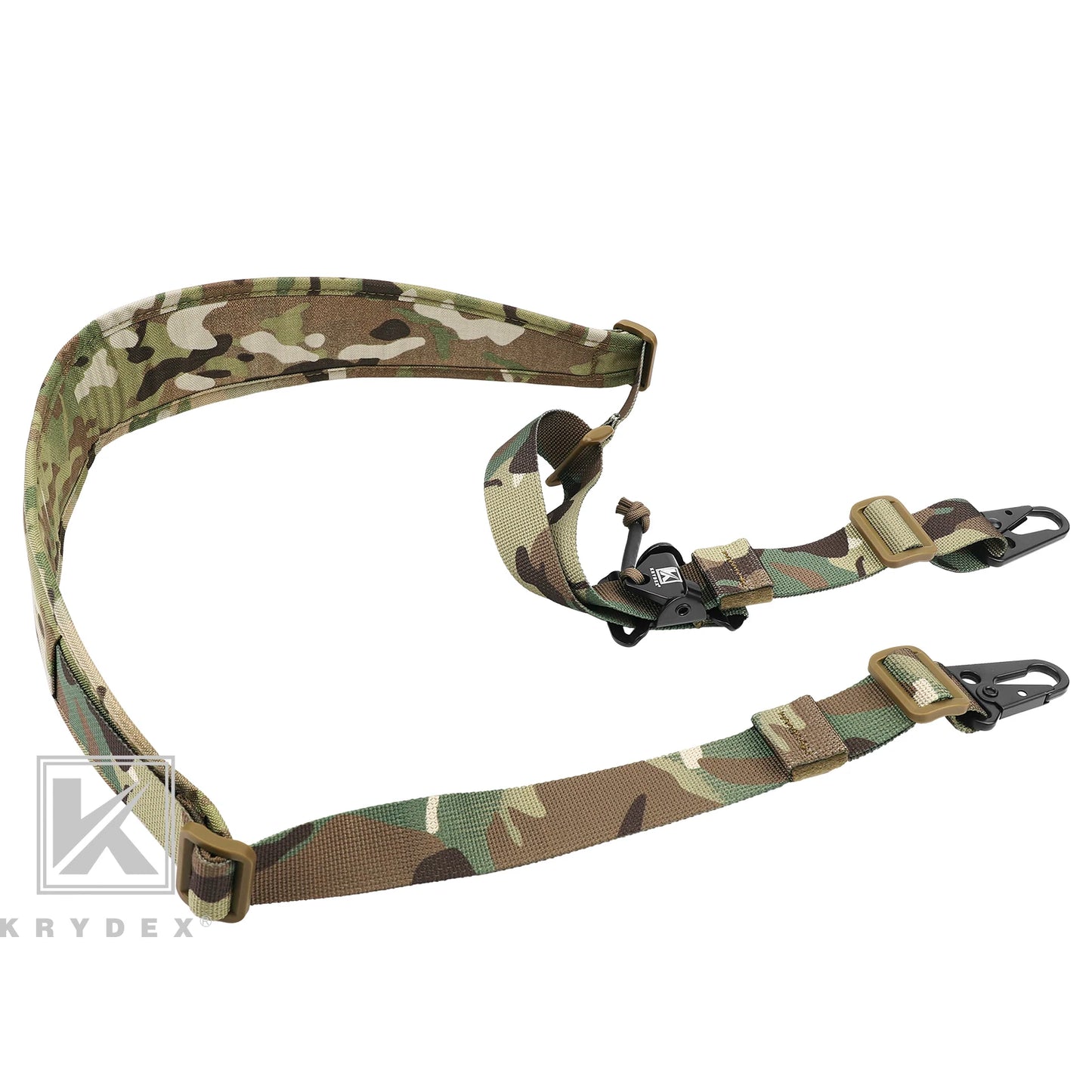KRYDEX Tactical Sling Modular Gun Strap Slingster Removable 2 Point 1 Point 2.25" Padded Sling Shooting Hunting Accessories