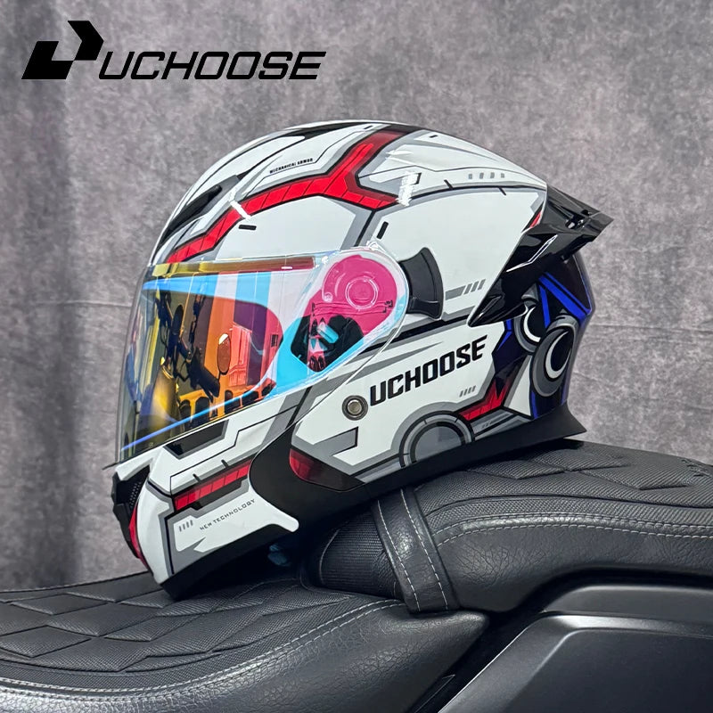 High Quality DOT Motorcycle Helmet Four Seasons Motocross Racing Modular Flip Up Casco Moto Unisex Off Road Helmet