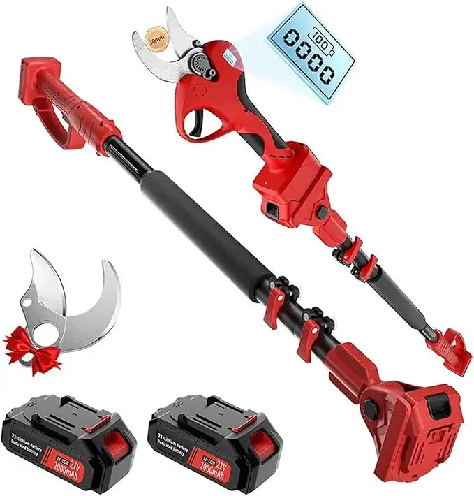 30mm Cordless Pruning Shears, Professional Electric 3 Speed Adjustable Tree Prune