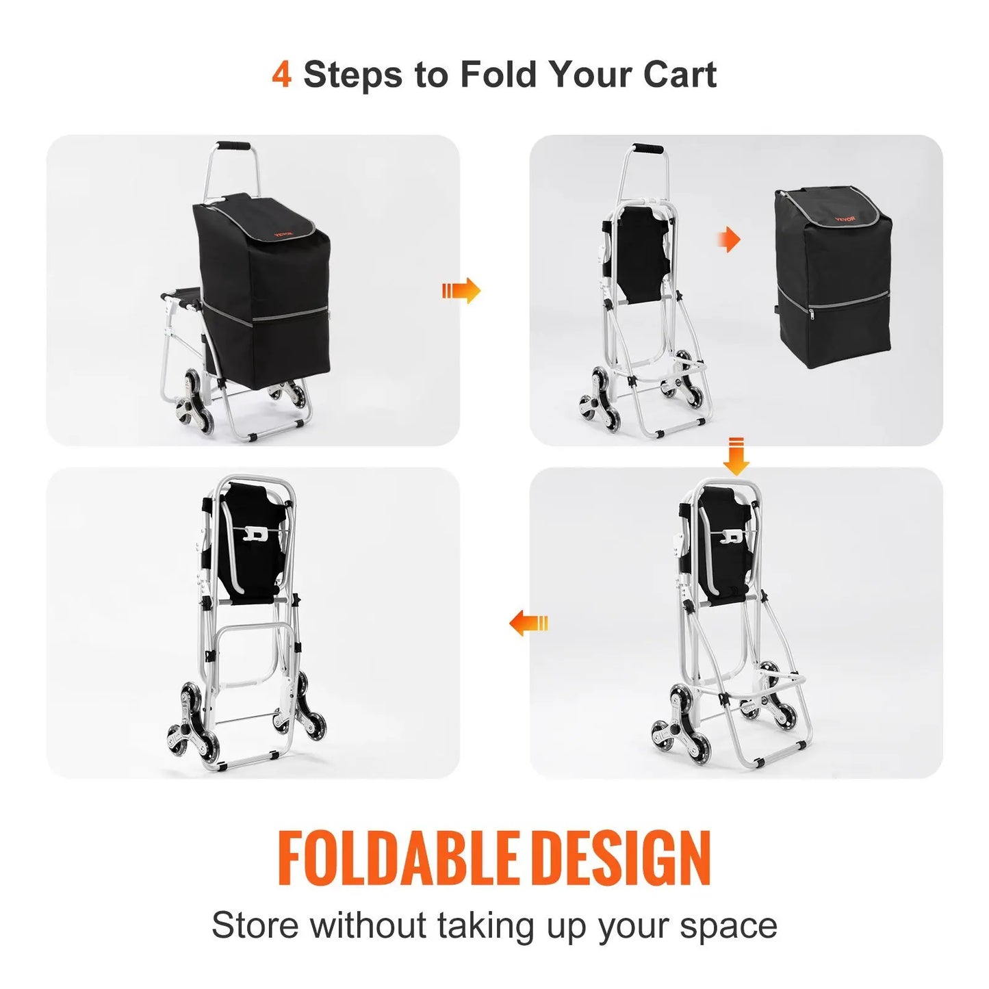 Pet Stroller 3 in 1, Folding Lightweight Dog Stroller with Detachable Carrier & Storage Basket