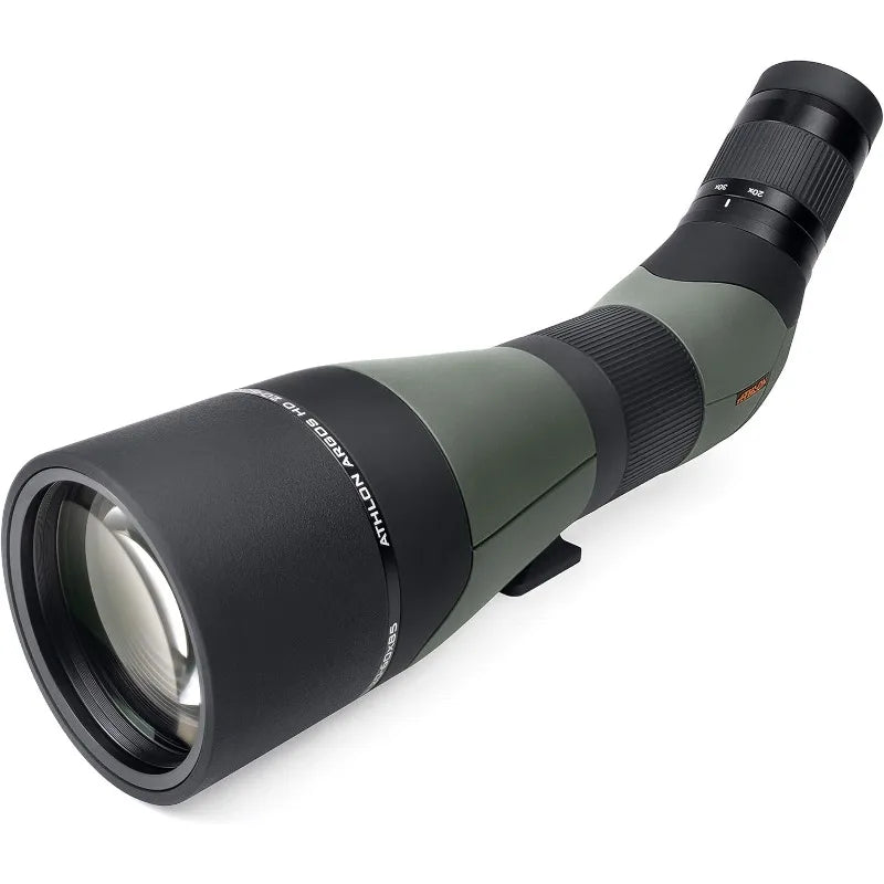 Athlon Optics Argos HD 20-60x85 Spotting Scope - 45 Degree, Green/Black