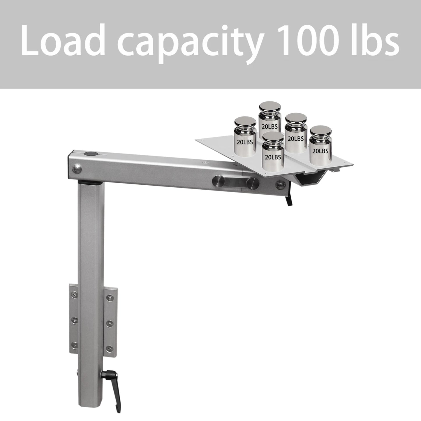 RV table leg design, wall-folding and 360° rotating high-quality aluminum alloy