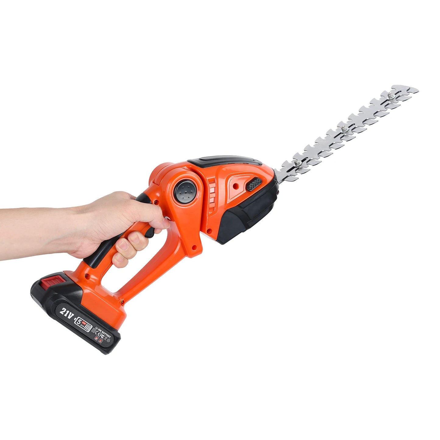 2 in 1 Mini Hedge Trimmer & Grass Shears, Handheld Electric Grass Trimmer