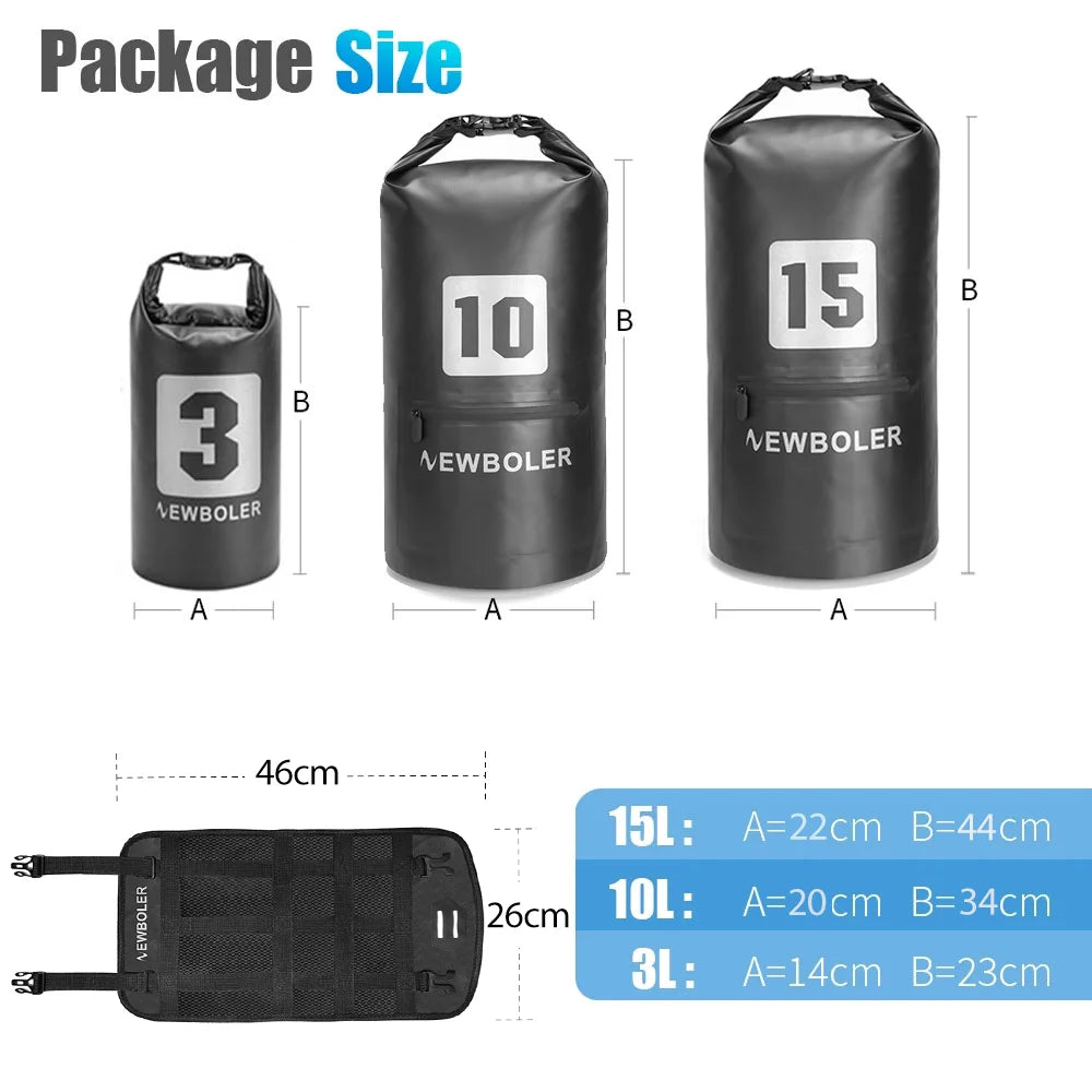 NEWBOLER Bicycle Bag Waterproof Bikepacking Handlebar Bag 20L MTB Road Cycling Frame Trunk