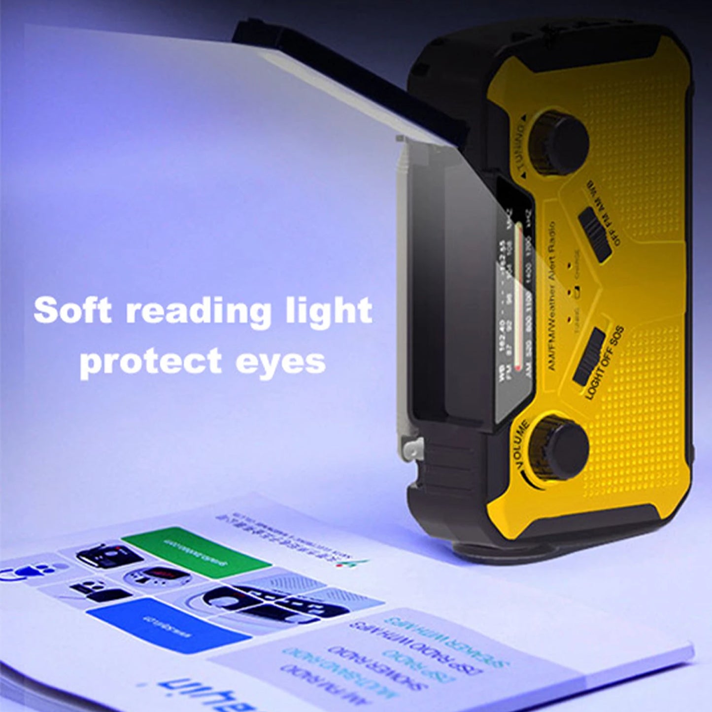 3000mAh Emergency Radio Solar Hand Crank Emergency Radio