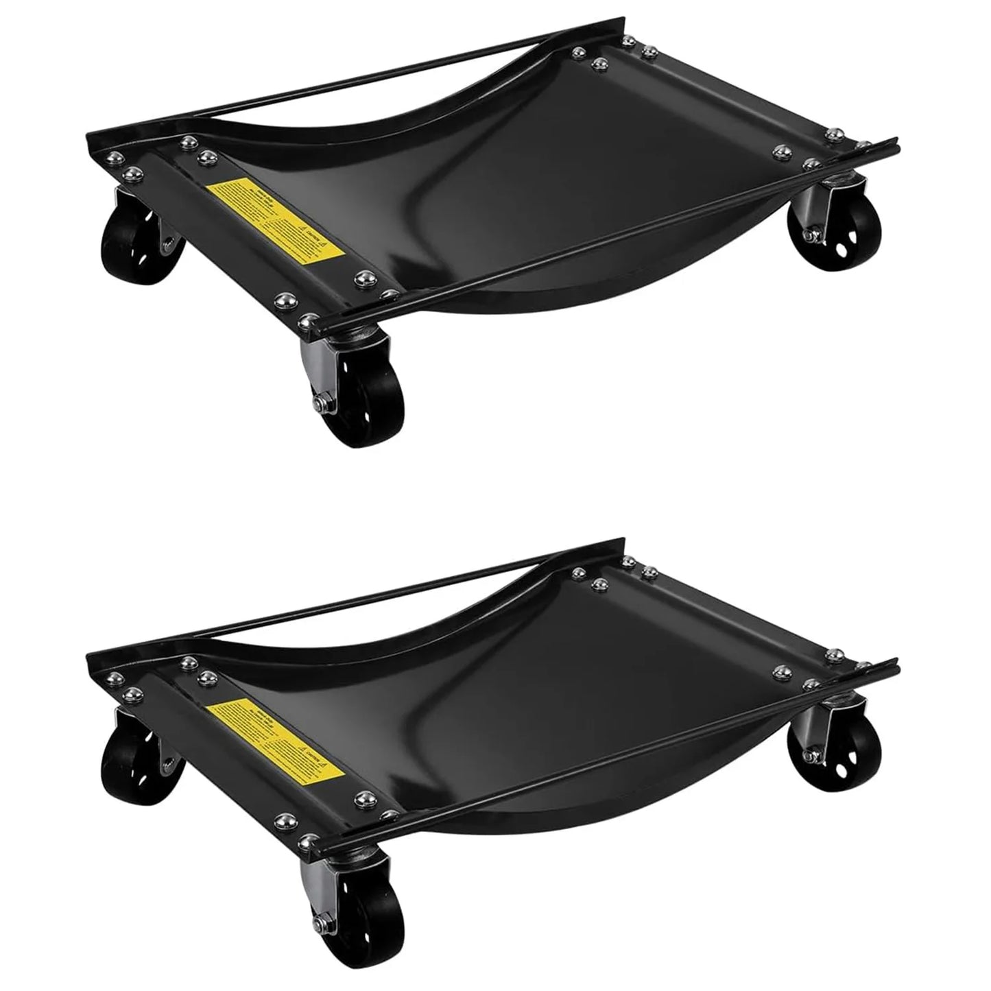 2pcs/4pcs Car Dolly Set 5000LBS Capacity Wheel Dolly, Heavy Duty Vehicle Dolly for Moving Car with Steel Wheels