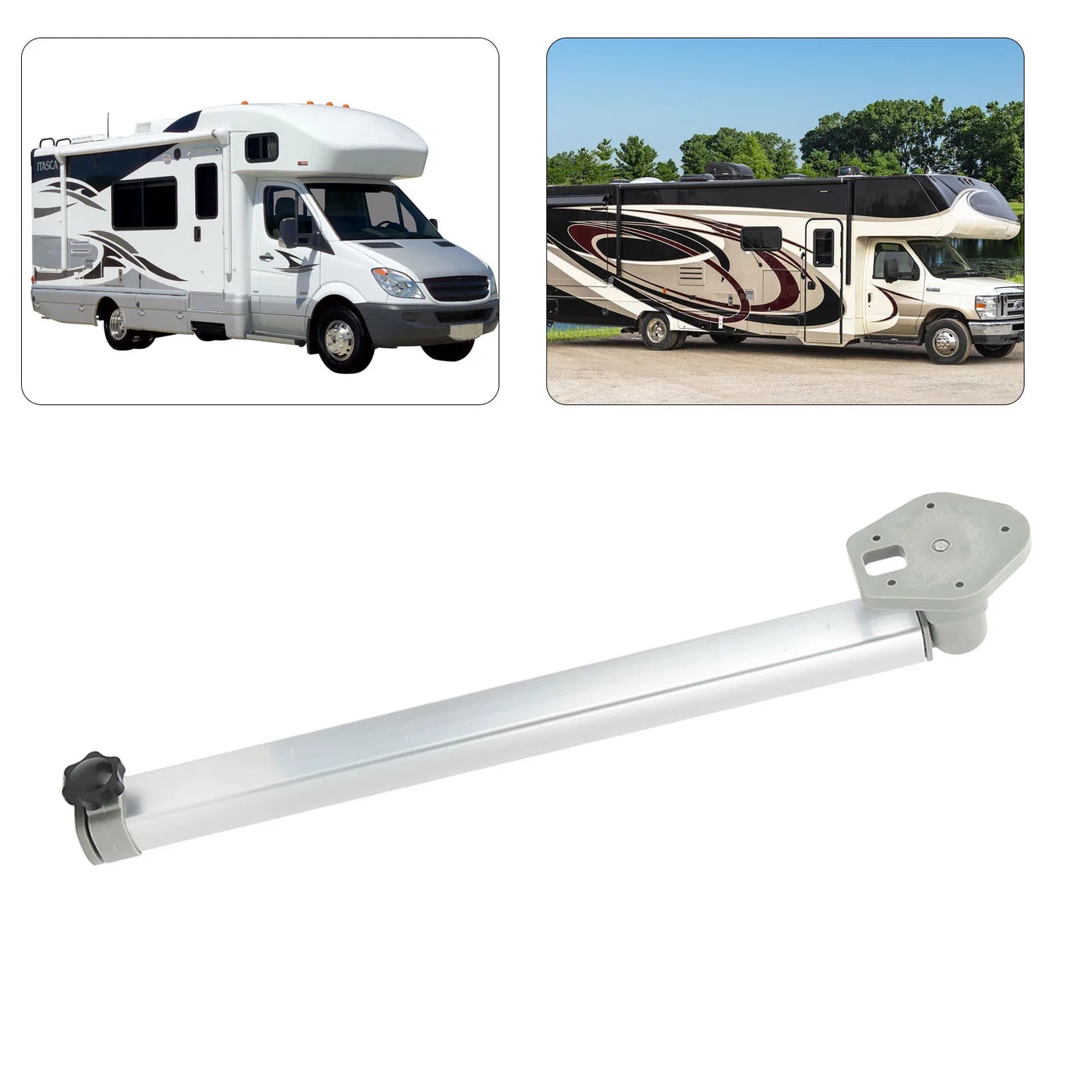 Folding Table Leg 560 to 930mm Aluminum Alloy Telescopic Desk Stand for RV Campers Caravans Boat Folding Table Leg