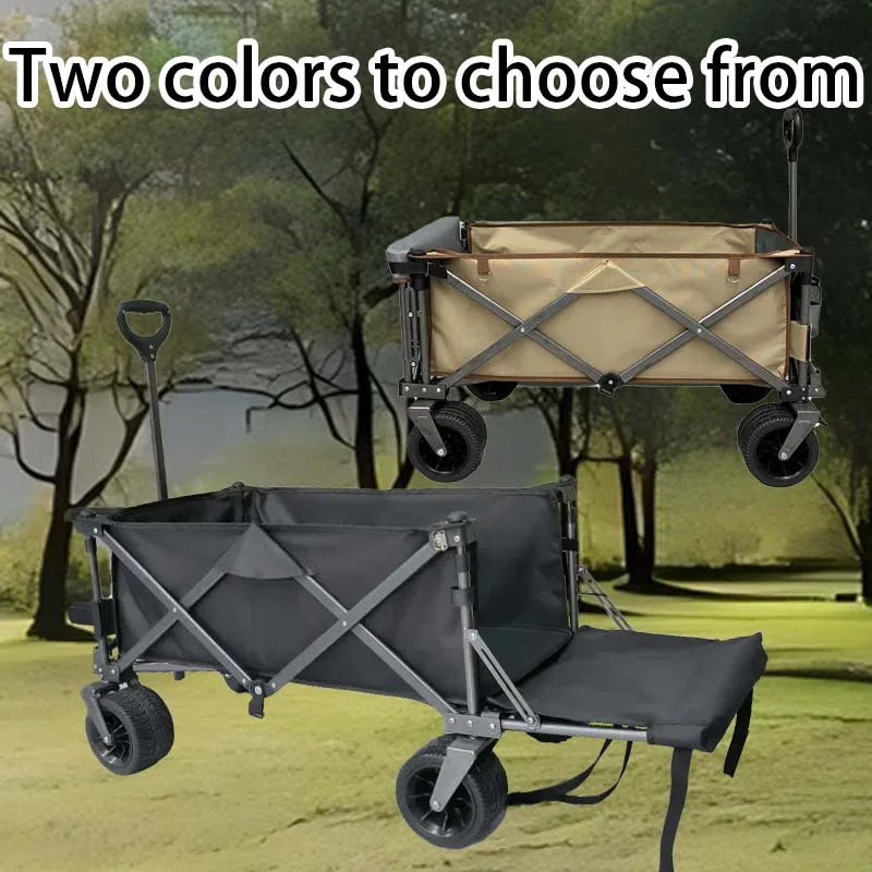 RV small trailer, large capacity beach buggy, portable heavy-duty foldable truck, shopping cart