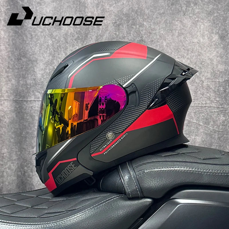 High Quality DOT Motorcycle Helmet Four Seasons Motocross Racing Modular Flip Up Casco Moto Unisex Off Road Helmet