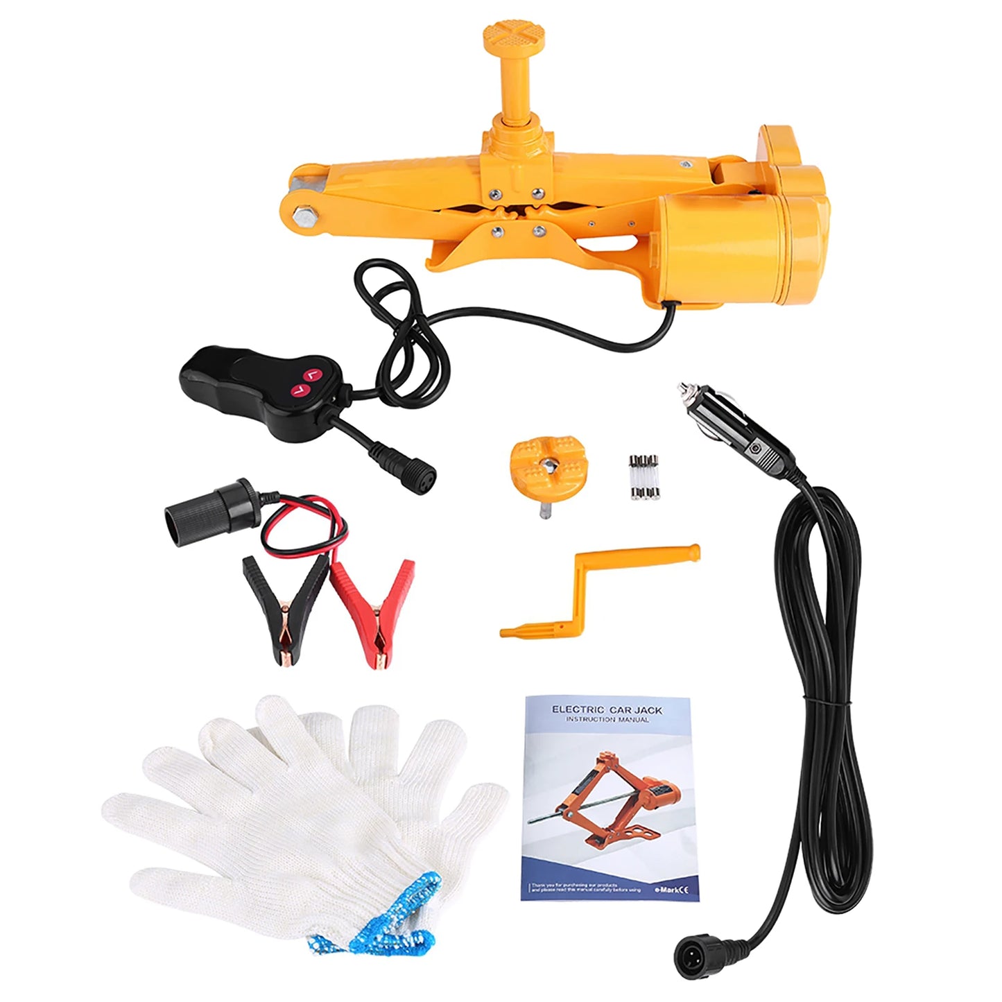 12V Automotive Car 2 Ton Automatic Electric Lifting Jack Garage and Emergency Equipment Auto Electric Jack Car Electric Jack