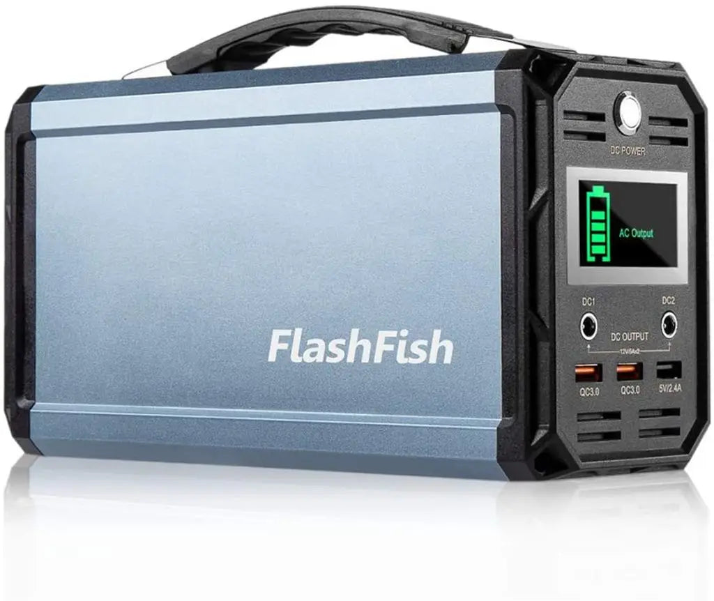 300W Solar Generator FlashFish 60000mAh Portable Power Station for Camping