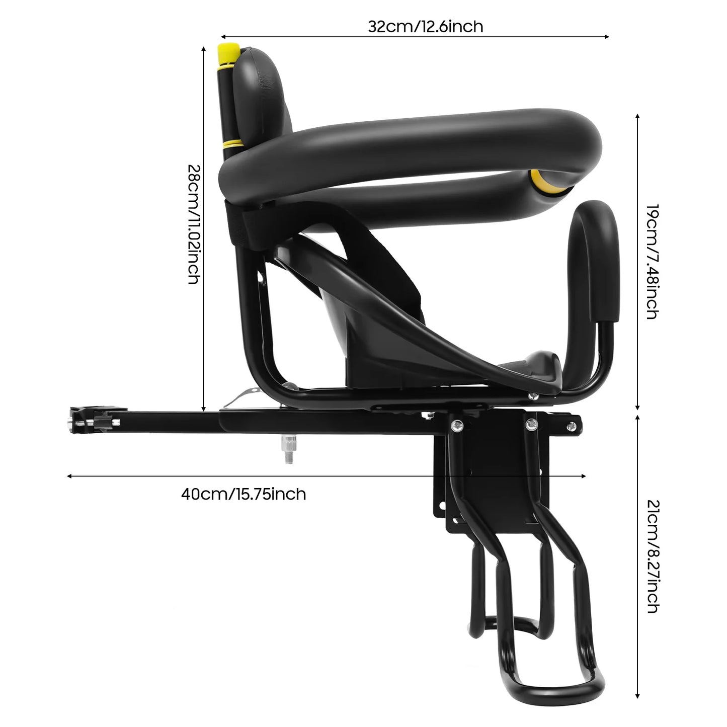 Portable Front Mountain Bike Seats Bicycle Child Seat Baby Bike Seat Applicable 8 Months-6 Years Old
