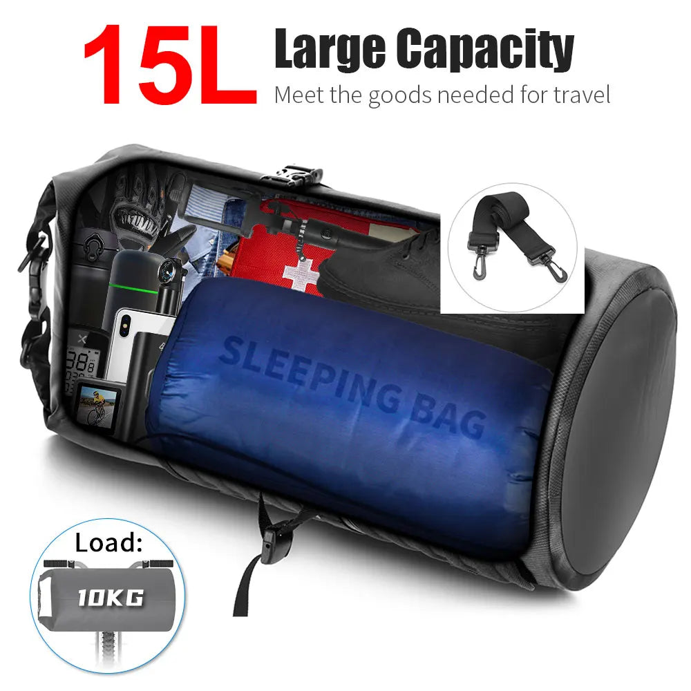 NEWBOLER Bicycle Bag Waterproof Bikepacking Handlebar Bag 20L MTB Road Cycling Frame Trunk