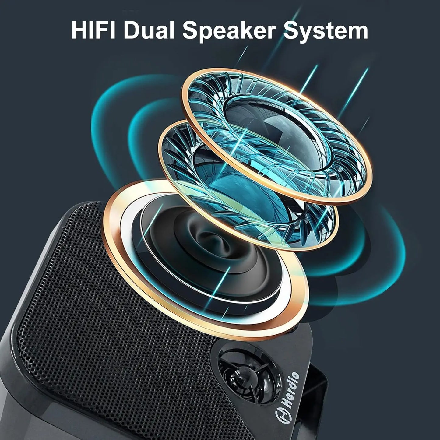Waterproof Marine Speakers 100W 4 Inch Motorcycle Audio Speaker Heavy Duty Music Sound System