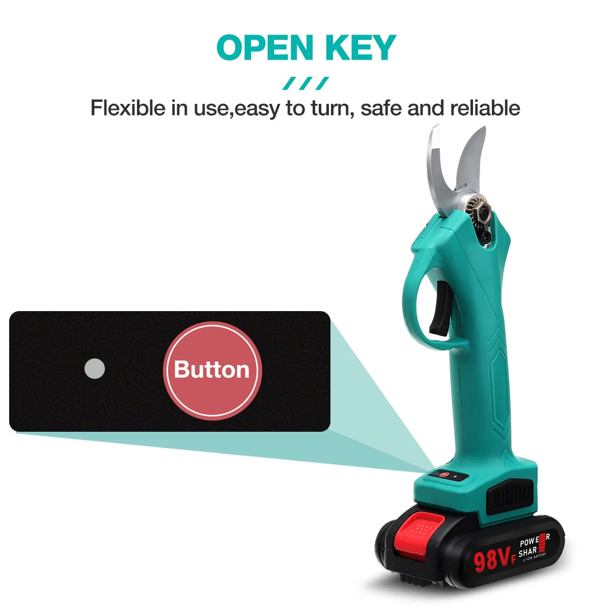 30mm Cordless Electric Pruning Shears Garden Fruit Tree