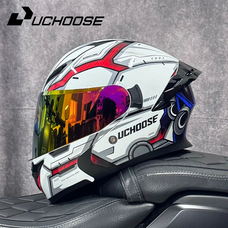 High Quality DOT Motorcycle Helmet Four Seasons Motocross Racing Modular Flip Up Casco Moto Unisex Off Road Helmet