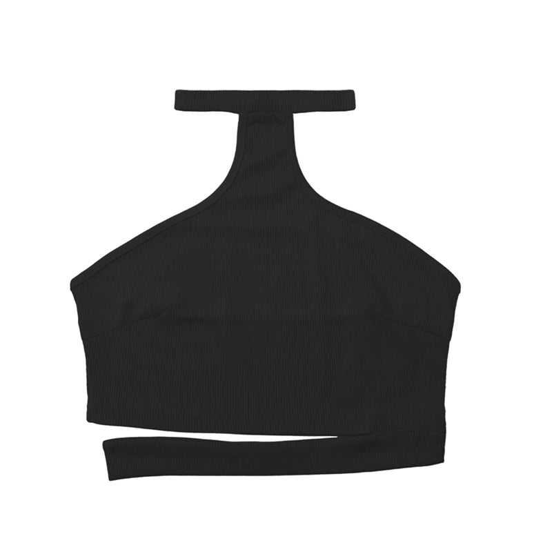 Sexy Women Hollow Out Crop Tank Tops Casual Outfits Tops New Arrival Fashion O Neck Sleeveless For Women Ladies
