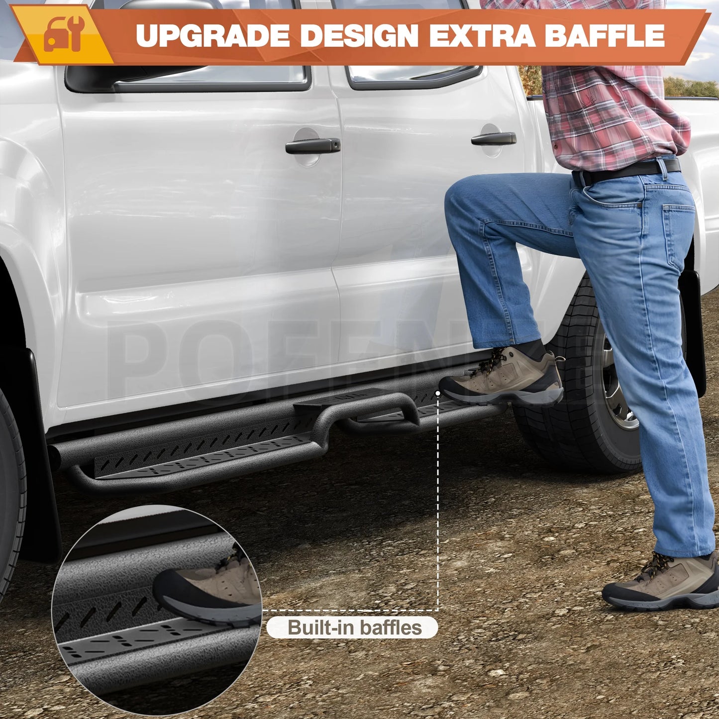 Running Boards for Toyota Tacoma 2005 to 2023 Carbon Steel Side Steps Car Accessories