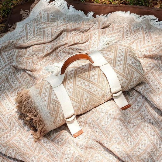 2 in 1 extra large outdoor picnic blanket waterproof woven boho mat giant beach towel travel essential yoga accessories park pa